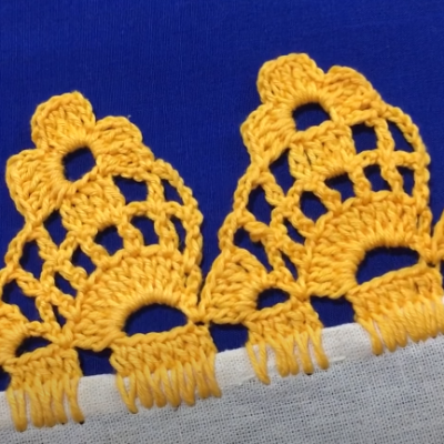 Puntillas de crochet para manteles # 226